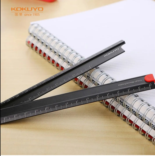 Kokuyo Urban Monochrome Alumite Foldable Ruler