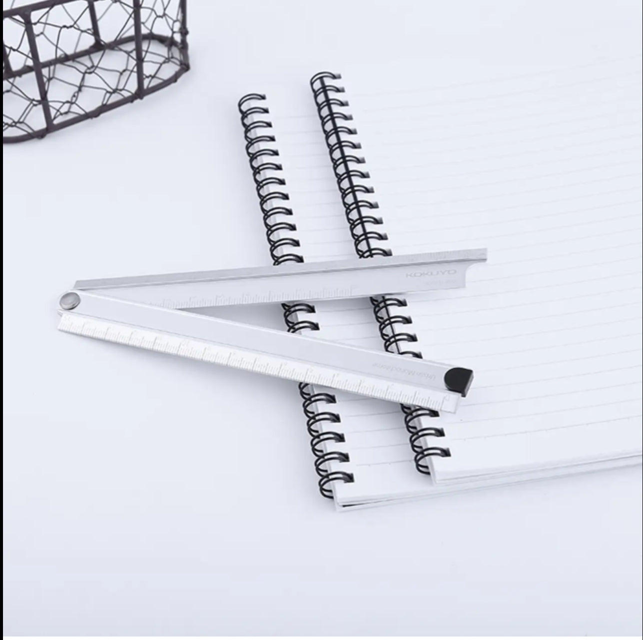 Kokuyo Urban Monochrome Alumite Foldable Ruler