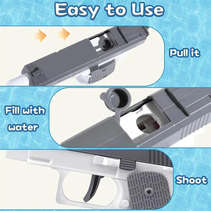 Manual M1911 Water Gun for Kids Boys Girl Summer Beach Toy Gun Pistol Outdoor Games