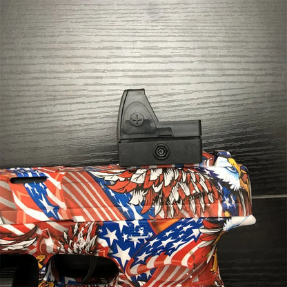 BlitzBurst Gel Blaster – Electric Rapid-Fire Gel Ball Toy with 3 Mags (Orange Tip) including a pack of 5000 gel balls