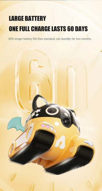 4G Wifi Whole-house Mobile Toy With HD Camera Cat Dog Smart Toy Pet Companion Robot