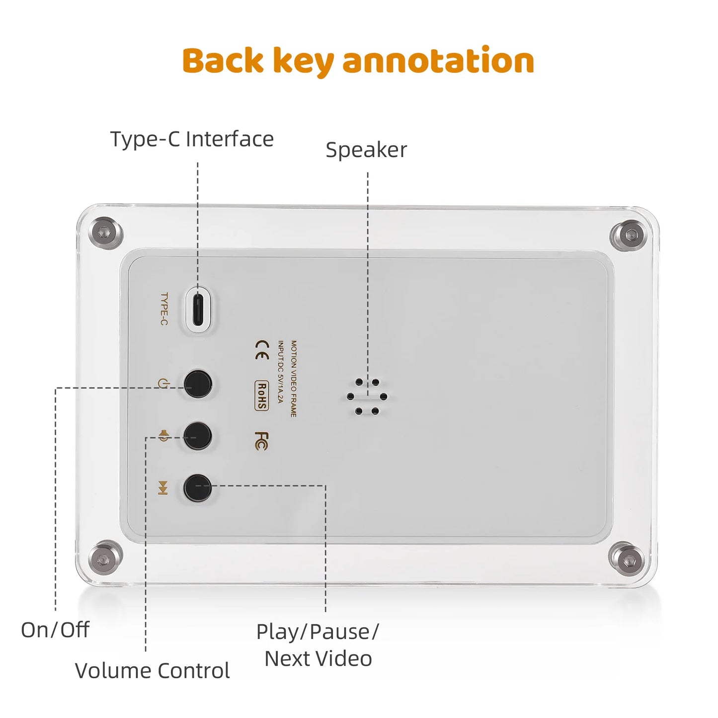 10.1 Inch WiFi Acrylic Digital Photo Frame Digital Picture Frame Photo/ Music/ Video Player Auto Rotation Built in 16GB Memory