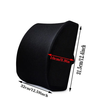 Car Cushion Relieves Low Back Pain Breathable Lumbar PillowOffice Seat Lumbar Support Memory Sponge Lumbar Cushion Slow Rebound
