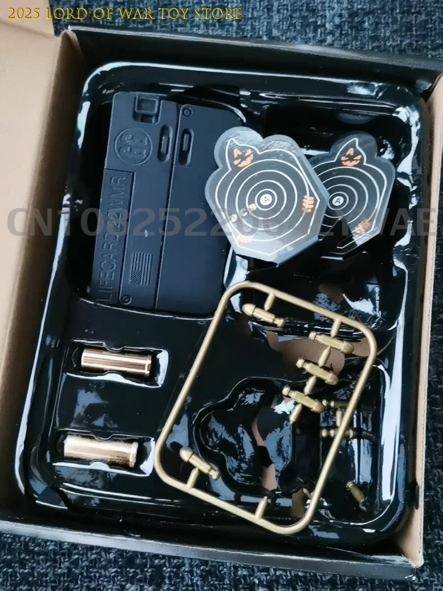 1-3pcs 2.0 Upgraded Lifecard Alloy Folding Gun Toy Soft Bullet Blaster Shooting Model Pistol For Adults Kids Christmas Gifts