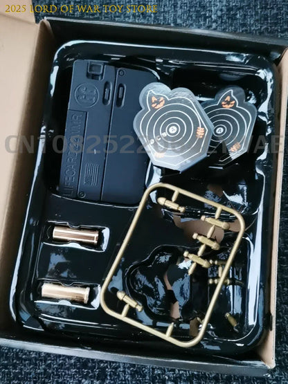 1-3pcs 2.0 Upgraded Lifecard Alloy Folding Gun Toy Soft Bullet Blaster Shooting Model Pistol For Adults Kids Christmas Gifts