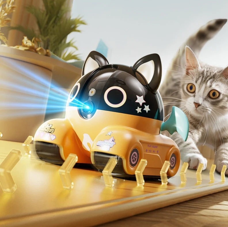 4G Wifi Whole-house Mobile Toy With HD Camera Cat Dog Smart Toy Pet Companion Robot