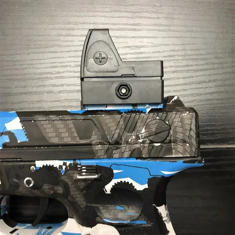 BlitzBurst Gel Blaster – Electric Rapid-Fire Gel Ball Toy with 3 Mags (Orange Tip) including a pack of 5000 gel balls