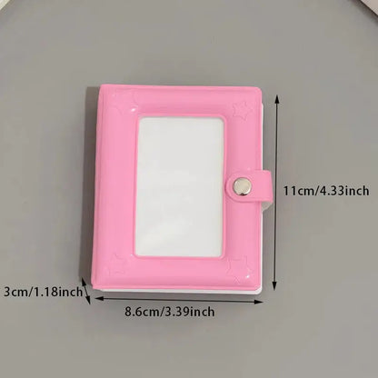 Photocard Holder Book, 3 Inch Mini Photo Card Binder 40 Pockets kpop photocard binder for Star Chasing Photo Collection