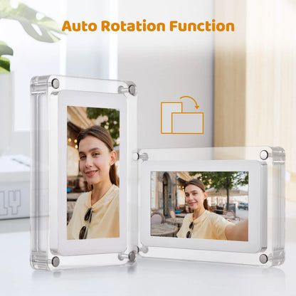 10.1 Inch WiFi Acrylic Digital Photo Frame Digital Picture Frame Photo/ Music/ Video Player Auto Rotation Built in 16GB Memory