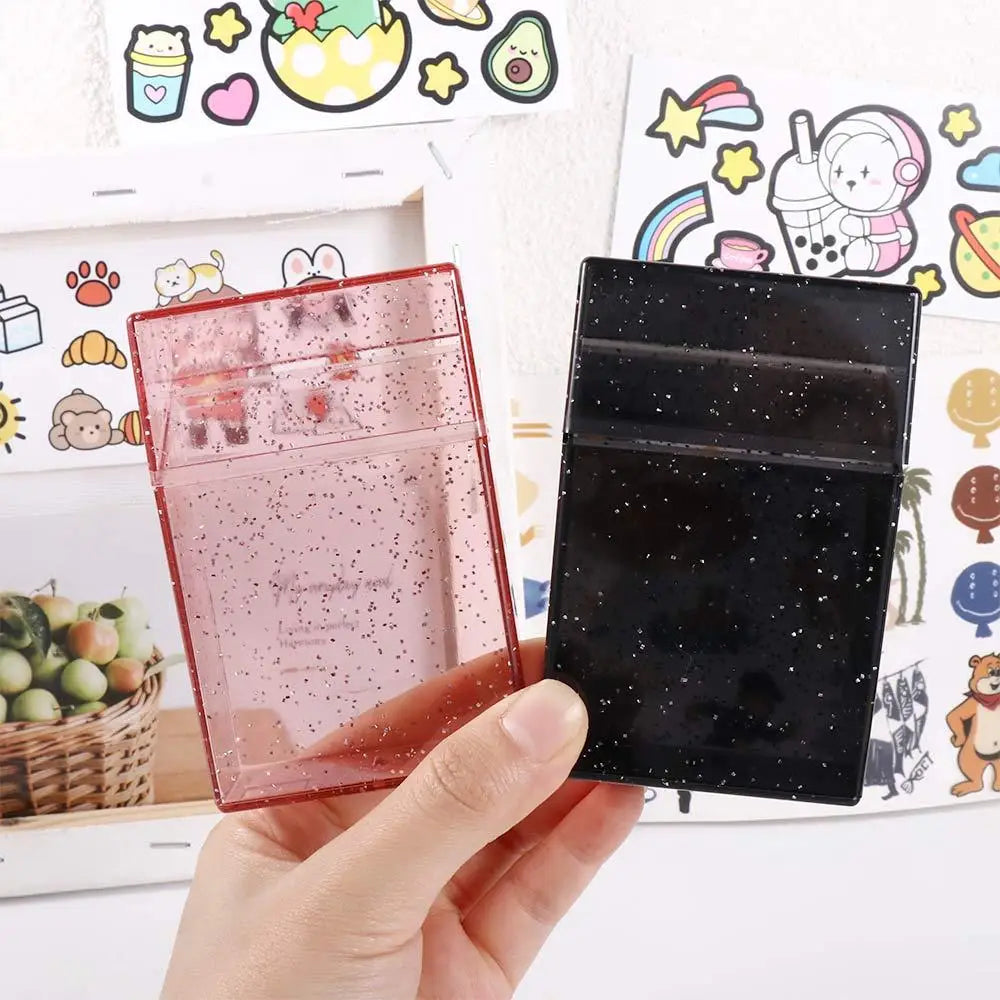 Card Stock Blingbling Card Holder Photo Cards Album Photo Storage Box Idol Postcards Storage Box Photocard Holder