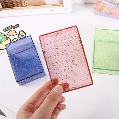 Card Stock Blingbling Card Holder Photo Cards Album Photo Storage Box Idol Postcards Storage Box Photocard Holder