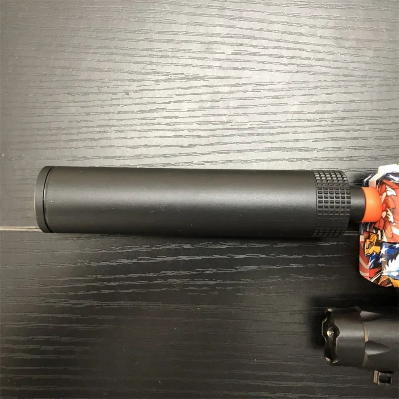 BlitzBurst Gel Blaster – Electric Rapid-Fire Gel Ball Toy with 3 Mags (Orange Tip) including a pack of 5000 gel balls