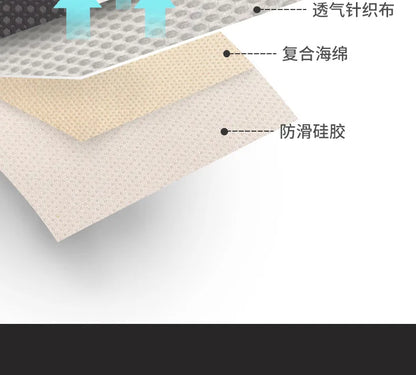 Universal Car Seat Cushion Backrest Ices Silk Material Comfortable Breathable Protector Mat Cartoon Panda Style Four Season Pad