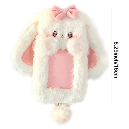 1pcs Plush Photocard Holder Cute Cartoon Photo Card Holder ID Credit Band Card Protector
