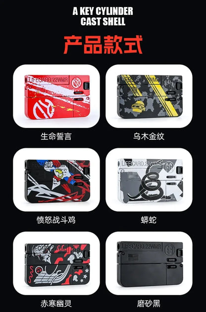 1-3pcs 2.0 Upgraded Lifecard Alloy Folding Gun Toy Soft Bullet Blaster Shooting Model Pistol For Adults Kids Christmas Gifts