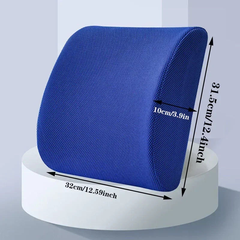 Car Cushion Relieves Low Back Pain Breathable Lumbar PillowOffice Seat Lumbar Support Memory Sponge Lumbar Cushion Slow Rebound