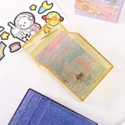 Card Stock Blingbling Card Holder Photo Cards Album Photo Storage Box Idol Postcards Storage Box Photocard Holder