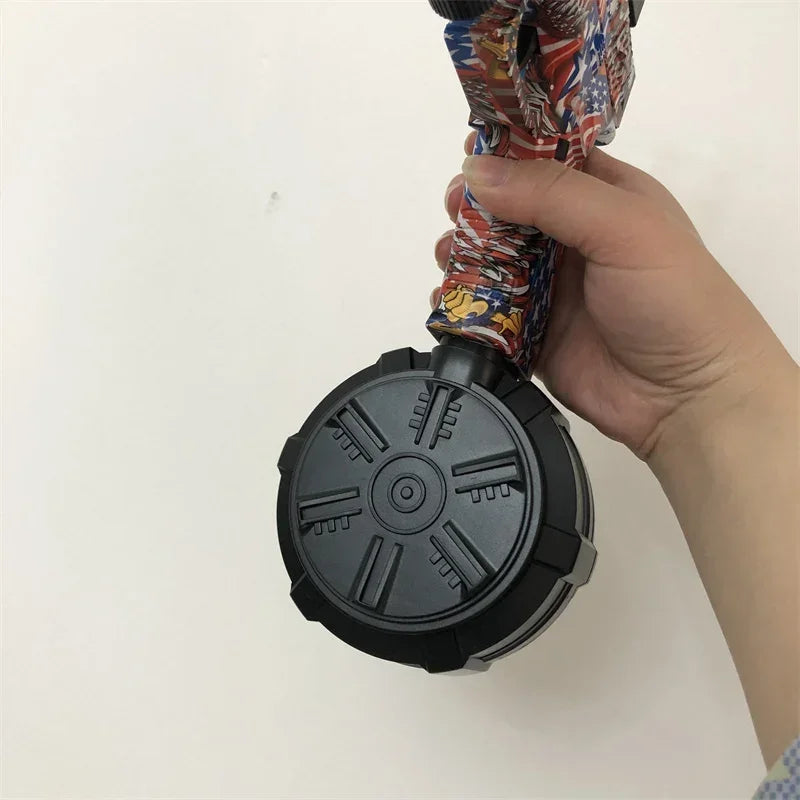 BlitzBurst Gel Blaster – Electric Rapid-Fire Gel Ball Toy with 3 Mags (Orange Tip) including a pack of 5000 gel balls