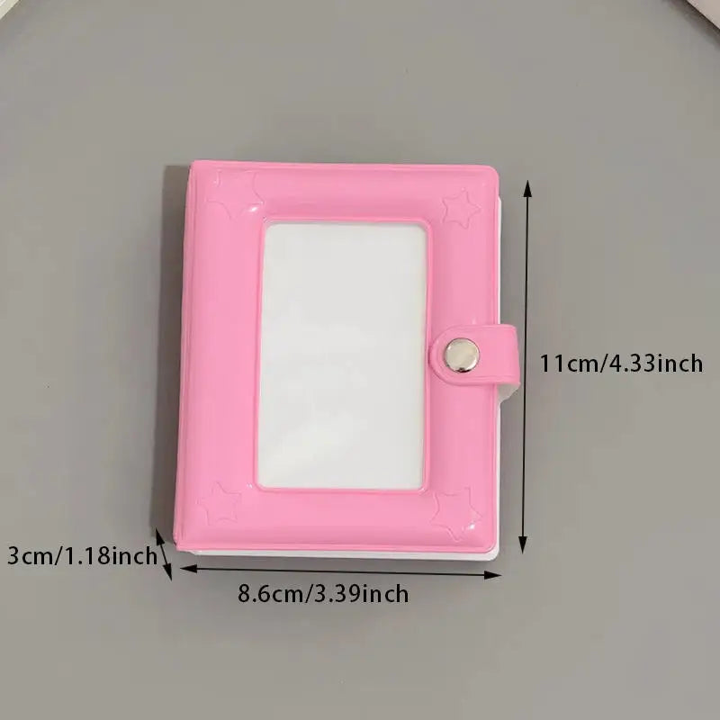 Photocard Holder Book, 3 Inch Mini Photo Card Binder 40 Pockets kpop photocard binder for Star Chasing Photo Collection