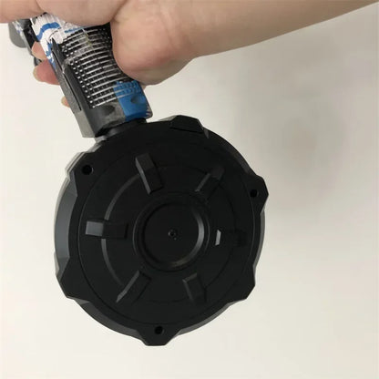 BlitzBurst Gel Blaster – Electric Rapid-Fire Gel Ball Toy with 3 Mags (Orange Tip) including a pack of 5000 gel balls