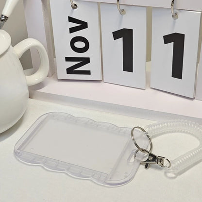 Photocard Holder Key Chain INS Ins Idol Photo Card Holder Decorative Student ID Badge Holder Girls Card Sleeves