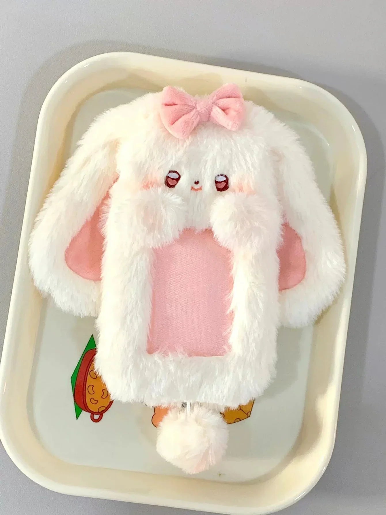 1pcs Plush Photocard Holder Cute Cartoon Photo Card Holder ID Credit Band Card Protector