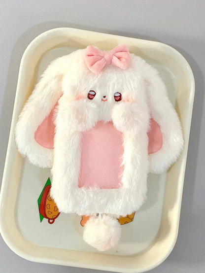1pcs Plush Photocard Holder Cute Cartoon Photo Card Holder ID Credit Band Card Protector