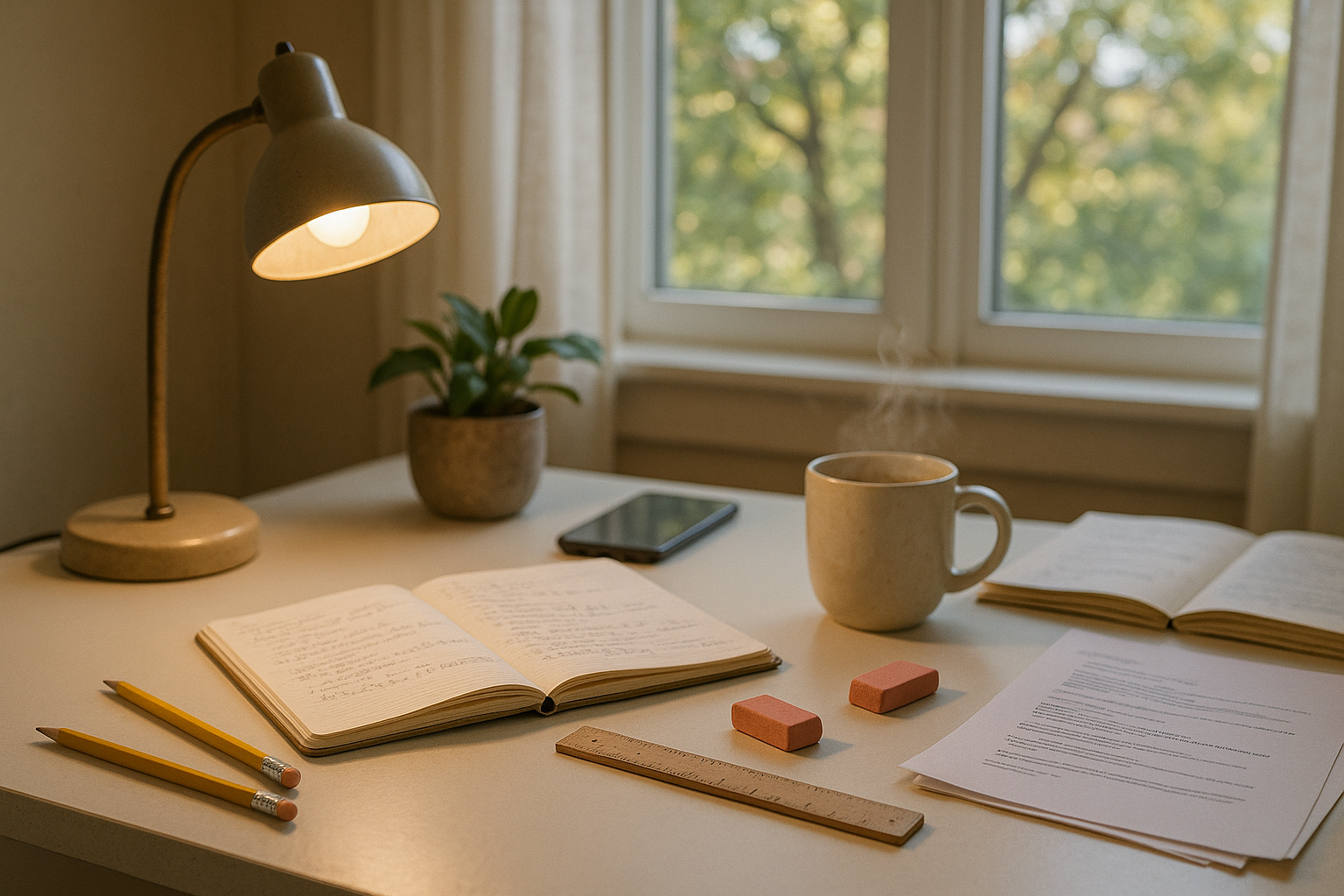 Everything else is good, but too many pencils, keep only two pencils, add a ruler and 2 erasers 